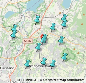 Mappa Via G. Parini, 23893 Cassago Brianza LC, Italia (3.77143)