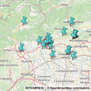 Mappa Centro Commerciale Emisfero, 36061 Bassano del Grappa VI, Italia (13.99333)
