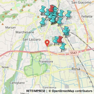 Mappa Centro Commerciale Emisfero, 36061 Bassano del Grappa VI, Italia (2.242)