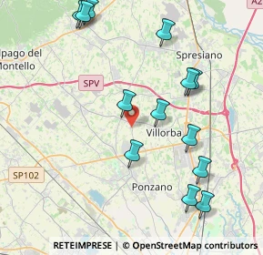 Mappa Via degli Alpini, 31050 Povegliano TV, Italia (4.44769)