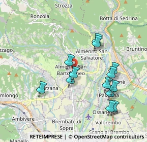 Mappa Via G. Donizetti, 24030 Almenno San Bartolomeo BG, Italia (1.85154)