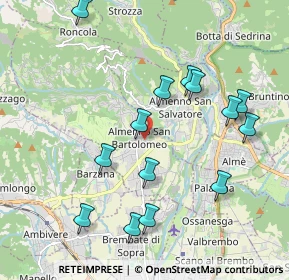Mappa Via G. Donizetti, 24030 Almenno San Bartolomeo BG, Italia (2.07143)
