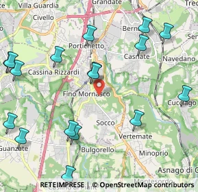 Mappa 22073 Fino Mornasco CO, Italia (2.8865)