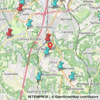 Mappa 22073 Fino Mornasco CO, Italia (3.08583)