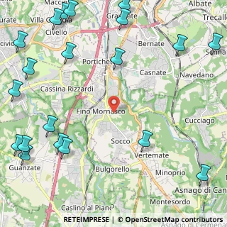 Mappa 22073 Fino Mornasco CO, Italia (3.3755)