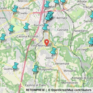 Mappa 22073 Fino Mornasco CO, Italia (3.13833)
