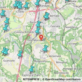 Mappa 22073 Fino Mornasco CO, Italia (3.373)