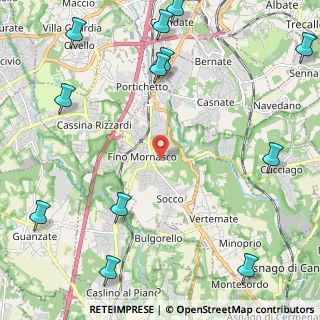 Mappa 22073 Fino Mornasco CO, Italia (3.22667)