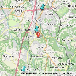 Mappa 22073 Fino Mornasco CO, Italia (4.33375)