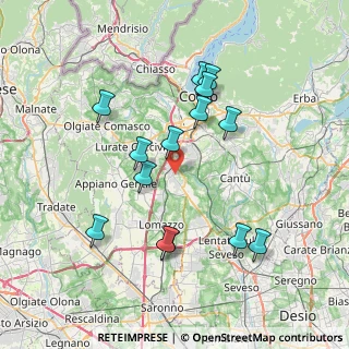 Mappa 22073 Fino Mornasco CO, Italia (7.26571)