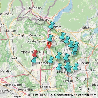 Mappa 22073 Fino Mornasco CO, Italia (7.44722)