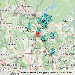 Mappa 22073 Fino Mornasco CO, Italia (5.74214)