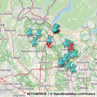 Mappa 22073 Fino Mornasco CO, Italia (6.965)
