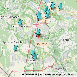 Mappa 22073 Fino Mornasco CO, Italia (4.78533)