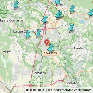 Mappa 22073 Fino Mornasco CO, Italia (5.47545)