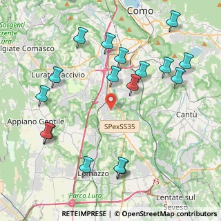 Mappa 22073 Fino Mornasco CO, Italia (4.78882)
