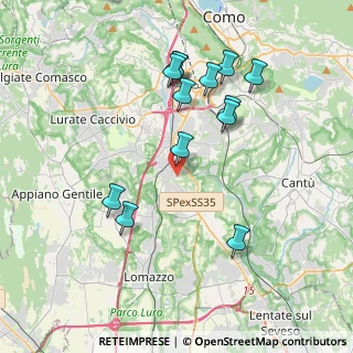 Mappa 22073 Fino Mornasco CO, Italia (3.81538)