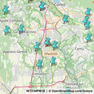 Mappa 22073 Fino Mornasco CO, Italia (6.07647)