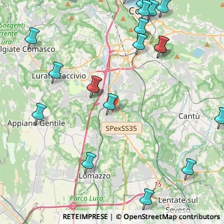 Mappa 22073 Fino Mornasco CO, Italia (5.9985)
