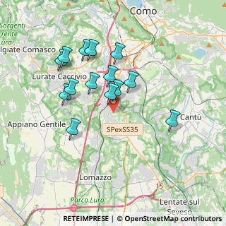 Mappa 22073 Fino Mornasco CO, Italia (3.28714)