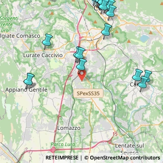 Mappa 22073 Fino Mornasco CO, Italia (6.0475)