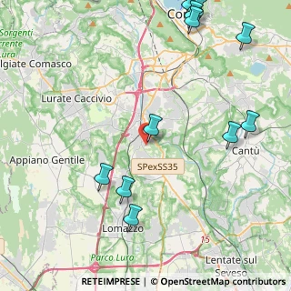 Mappa 22073 Fino Mornasco CO, Italia (5.56909)