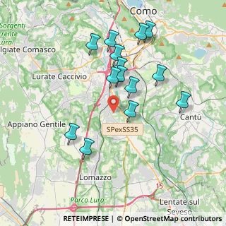 Mappa 22073 Fino Mornasco CO, Italia (3.59429)