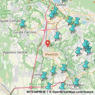 Mappa 22073 Fino Mornasco CO, Italia (6.3845)