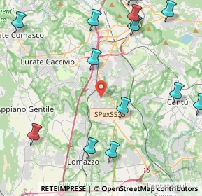 Mappa 22073 Fino Mornasco CO, Italia (6.1275)