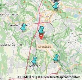 Mappa 22073 Fino Mornasco CO, Italia (5.41273)