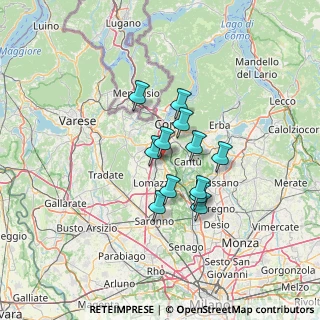 Mappa 22073 Fino Mornasco CO, Italia (9.44417)