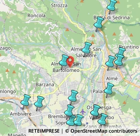 Mappa Strada della Regina, 24030 Almenno San Bartolomeo BG, Italia (2.68176)