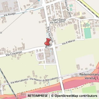 Mappa Via Croceron, 53, 36022 Cassola, Vicenza (Veneto)