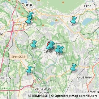 Mappa Via IV Novembre, 22063 Cantù CO, Italia (3.29364)