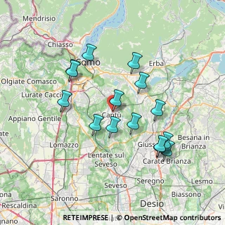 Mappa Via IV Novembre, 22063 Cantù CO, Italia (6.85)