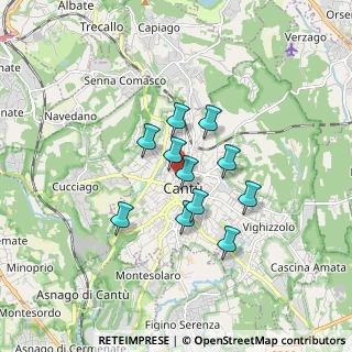 Mappa Via San Giacomo, 22063 Cantù CO, Italia (1.24545)
