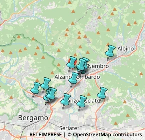 Mappa Via Belvedere, 24022 Alzano Lombardo BG, Italia (3.096)