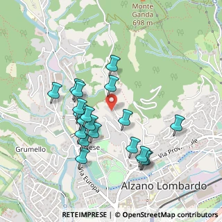 Mappa Via Belvedere, 24022 Alzano Lombardo BG, Italia (0.436)