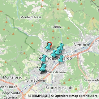 Mappa Via Belvedere, 24022 Alzano Lombardo BG, Italia (1.40333)