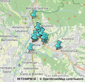 Mappa Via Antonio Locatelli, 24011 Almè BG, Italia (0.8145)