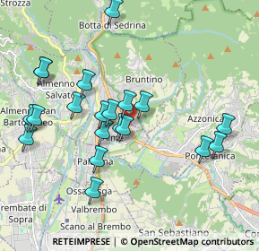 Mappa Via Antonio Locatelli, 24011 Almè BG, Italia (1.919)