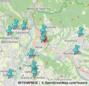 Mappa Via Antonio Locatelli, 24011 Almè BG, Italia (2.47091)