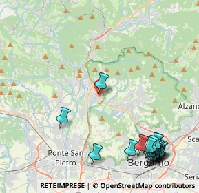 Mappa Via Antonio Locatelli, 24011 Almè BG, Italia (5.8695)