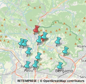 Mappa Via Antonio Locatelli, 24011 Almè BG, Italia (3.57667)