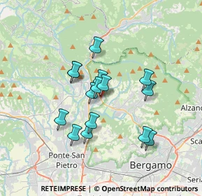 Mappa Via Antonio Locatelli, 24011 Almè BG, Italia (2.83333)