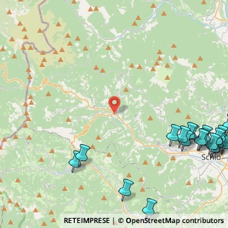 Mappa Via Bruno Brandellero, 36030 Valli del Pasubio VI, Italia (6.9615)