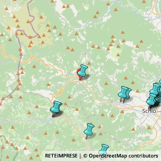 Mappa Via Bruno Brandellero, 36030 Valli del Pasubio VI, Italia (6.85)
