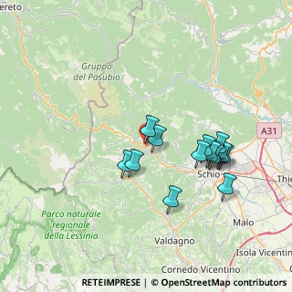 Mappa Via Bruno Brandellero, 36030 Valli del Pasubio VI, Italia (6.60786)