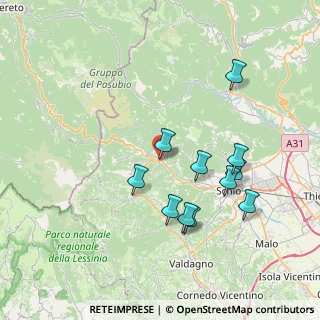 Mappa Via Bruno Brandellero, 36030 Valli del Pasubio VI, Italia (7.16)