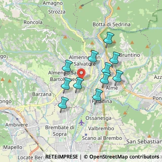 Mappa Via Borgo Antico, 24031 Almenno San Salvatore BG, Italia (1.39)